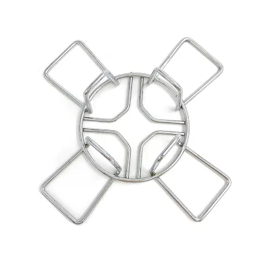 High Quality Stainless Steel Roast Rack Chicken Wings Legs 4 Wing Grill Rack Outdoor Cooking Metal Accessory Smokers Charcoal