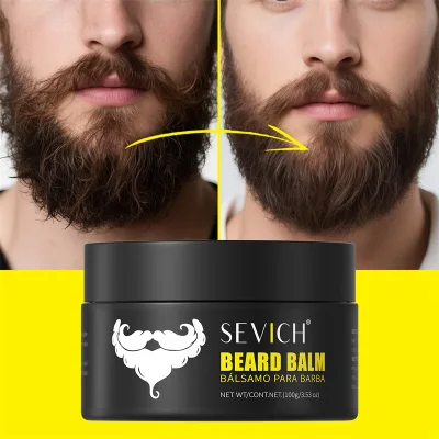 SEVICH Beard Butter 100g Organic Roseamary Biotin Beard Styling Wax Moisture Soothing Anti Frizz Beard Balm