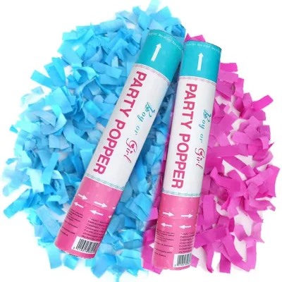 Y097 Factory Free Design Boy or Girl Smoke Gender Reveal Powder Confetti Cannon