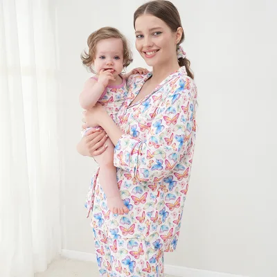 Best Selling Glamour Women's Maternity Nursing Pajamas Spandex/Bamboo Fiber Eco-Friendly Summer Nightwear