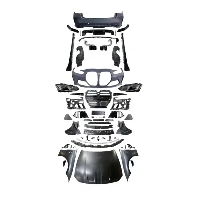 For 3 Series OLIVER Car Fitment Body Kit G20/G28 M3-style Wide-body Front/Rear Bumper Assembly Hood and Fender Surround Kit