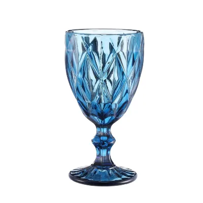 Borosilicate Vintage Corrugated European Wine Beer Goblet