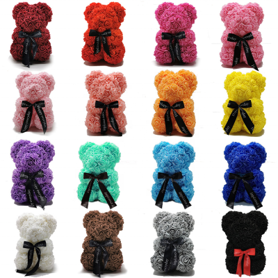 Valentine's Day Rose Bear Birthday Gift Chinese New Year Christmas Toy love Bear Valentine's Day Eternal Flower love Gift