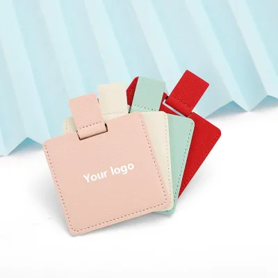 2026 New YD Hot Sell Compact PU Promotional Double Mirror High Quality Custom Pocket Mirror Wholesale Small