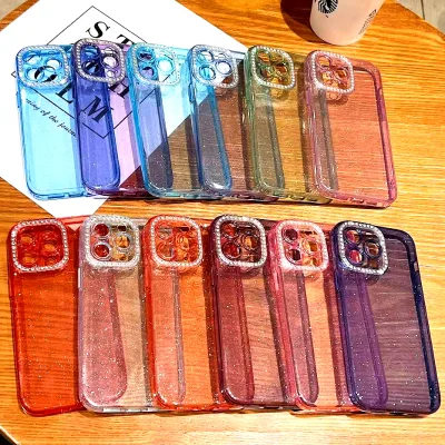 Sparkly Cute Clear Glitter Bling Phone Case Cover Compatibl