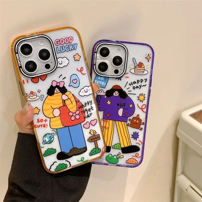 Cute Cartoon Original Brand Design Cartoon Trend Character Phone Case for iPhone 16 15 Pro Max 14 Shockproof High Quality Cover