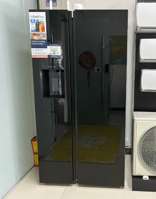French 619L Large Capacity Multifunctional French Door Refrigerator Parallel Cooling Household Compressor Refrigerator