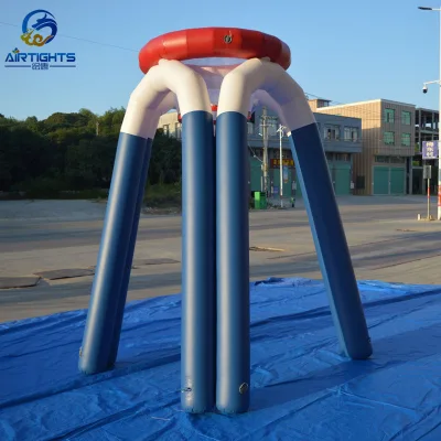 Airtight Inflatable Shooting Game Big Inflatable Basketball Hoop with Balls