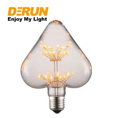 Wholesale Edison Fireworks LED Bulb 3W 220V E27 Vintage Starry LED Bulb Indoor Decorative Pendant Light Festival Lighting