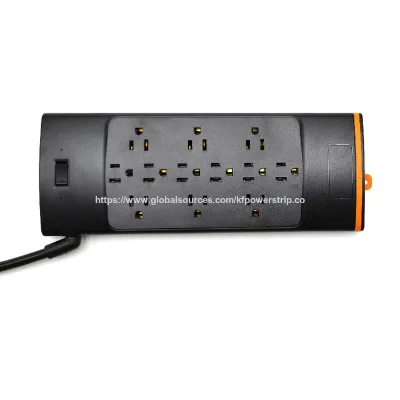 US 12 outlets surge protection extension power socket strip with switch