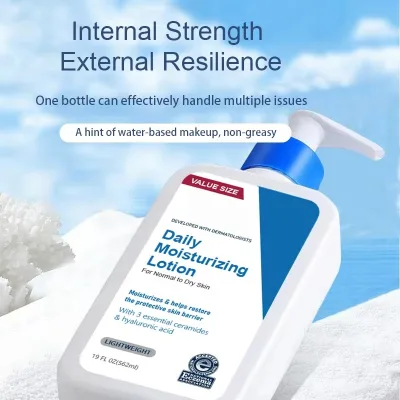 Daily Moisturizing Lotion Ceramide Body Lotion with Hyaluronic Acid for Normal to Dry Skin Lightweight 19 FL OZ 562ml OEM