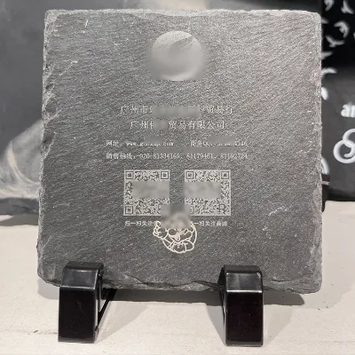 Engraveable Sublimation Rock Slate Plaque Laser Engraved Blank Printing Photo Slate for Engraving Business Card