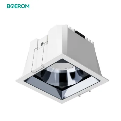 Modern 7W 10W 12W 15W 20W Square Cutout White Aluminum Led Recessed Anti-glare Downlights for Home Office Smart Matter Thread