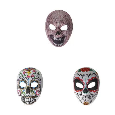 Halloween  Horror the Day of the Dead Skull Mask Full Face Helmet Halloween Party Scary Props Toy Home Decoration Accessories