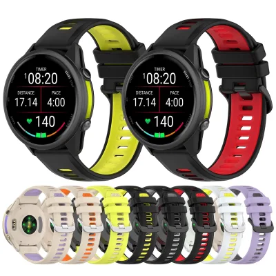 New Premium Quick Release Two Colors Silicone Sport Strap Soft Silicon Waterproof Compatible with  Garmin  Smart Watch Band