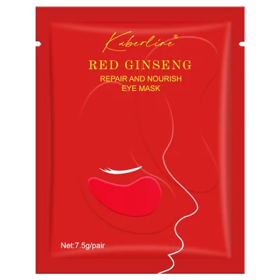 OEM Collagen Red Ginseng Under Eye Patch Eye Mask Gel for Eyes Care Reducing Dark Circles Deep Hydration