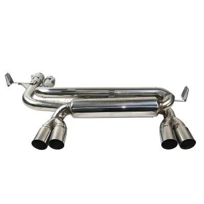 Car Exhaust Parts Straight-through Muffler Two Dual Exhaust Tips Catback System Exhaust Body Kit for E46 M3