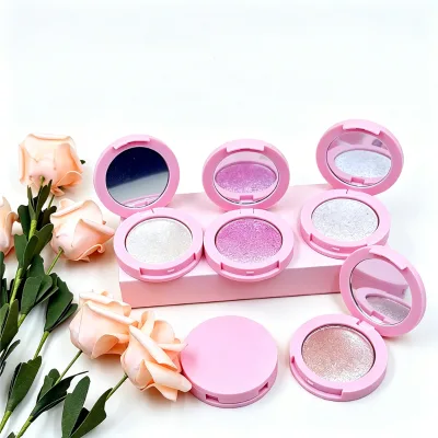 Wholesale Private Label Shimmer Diamond Highlighter 5Tones Travel Size Cruelty Free Shimmer Face Highlighter