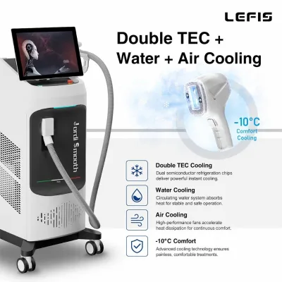 Medical CE 2026 1200W Diode Laser Hair Removal Machine 4 Wavelengths 100M Shots Cooling System