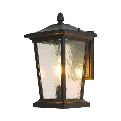 Modern Outdoor Die-casting Aluminum Thickened Water Ripple Waterproof LED Wall Lamp CRI 90 AC 85-265V 5-Year Warranty for