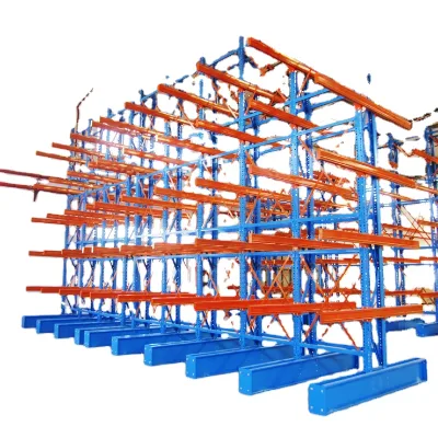 Heavy Duty Multi-Level Steel Cantilever Rack Powder Coated Medium Duty Rack for Cargo Storage OEM Supplier