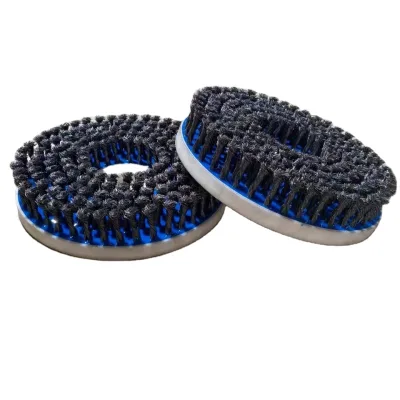 Industrial 14Inch Diameter Knotted Wire Underwater Deck Scrubbis Hull Cleaning Brush Wooden Handle for Boat Barnacle DIY
