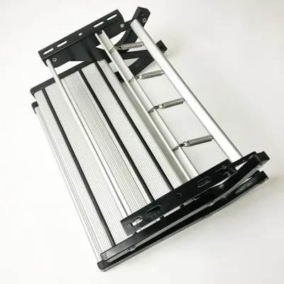 MG16RS-DT Strong Aluminum Camper Van Trailer Caravan Manual Type Folding Double Layer Step