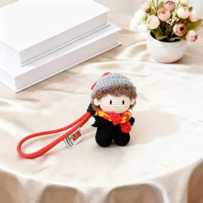 Sean Xiao Fan Support Doll Plush Purely Handmade Knitted Yarn Twist-Body Pendant & Keychain Birthday BFF Merch Gift