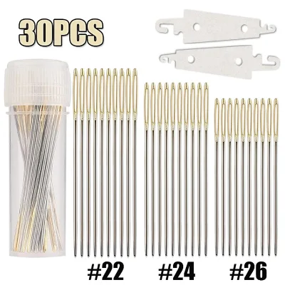 2022 China Wholesale Premium Silver Golden Eyes Sewing 30 Assorted Needle