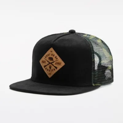 Yupong Unstructured 5 Panel Corduroy Flat Bill Snapback Hat Premium Custom Logo Trucker Hat Camo Hip Hop Urban Fashion Men Women