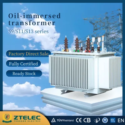 High Voltage Amorphous Alloy S11 6kv 11kv Oil Immersed Transformer With On-load Voltage Regulation Transformer
