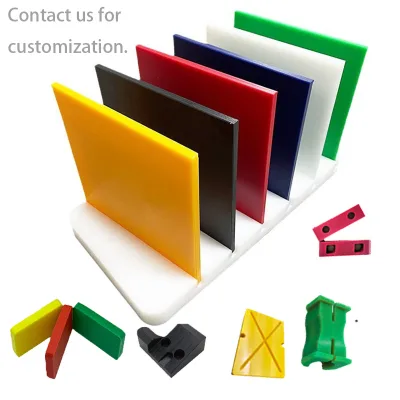 Precision CNC Machining HDPE Sheet Board Free Cutting Service 3mm-15mm Thickness Smooth Surface Black/Blue Color UHMWPE UV Light