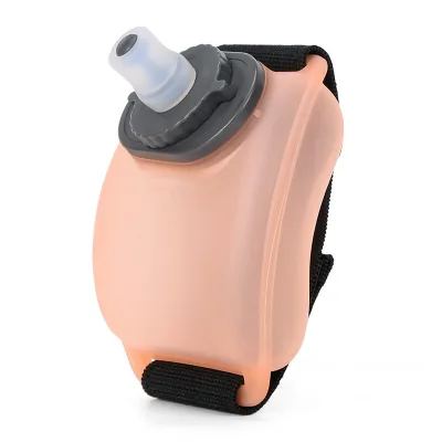 Wholesale Silicone Wrist Water Bottle Hands-Free Portable Running Marathon Cycling Hiking Camping Collapsible OEM Factory