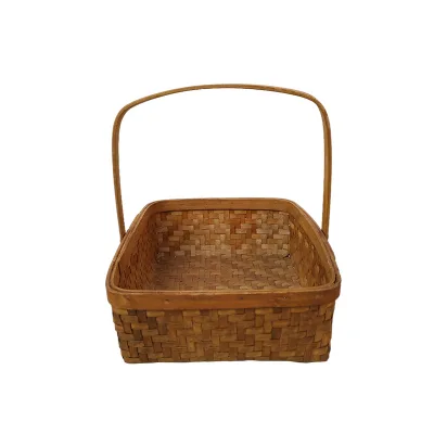 Chinese Manufacturer's Wooden Flower Plant Pots Indoor Wicker Basket for Home Decor