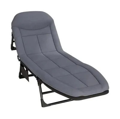 Outdoor Camping Bed Folding Bed With Side Pocket