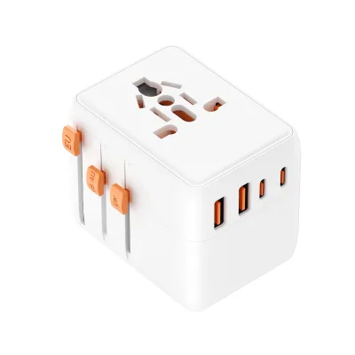 3.4A 5 Port Fast Charging Multi Purpose Travel Adaptor Universal AC Mini Travel Adapter All in One