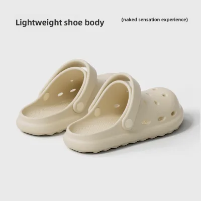 TOPCN7718 Puxi Xiaokui Yang Breathable Non-Slip Clog Sandals for Women Men 2026 Summer Couples' Seaside Flat Closed-Toe