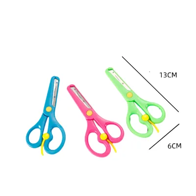 Cheap Price DIY Safety Comfort Grip Small School Student Kids Blunt Craft Scissors for Cutting Paper