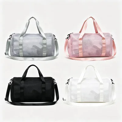 2026 Hot Selling Factory Custom Breathable Workout Boxing Mesh Duffle Travel Hiking Water Resistant 20-30L Portable Casual
