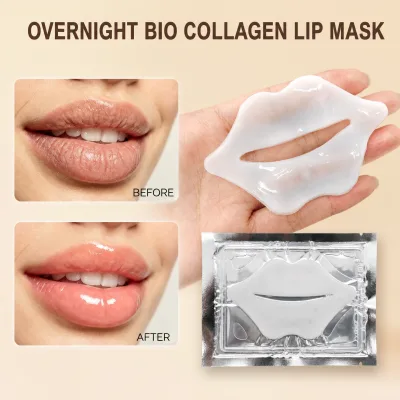 Hot Selling Private Label Wholesale Lip Lightening Mask Sheet Deep Moisturization Repair Lip Barrier Bio Collagen Lip Mask