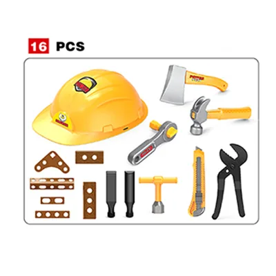 Promotion Toys Dollar Item Tool Set Engineering Tool Toy Tool Kit Play Set 0Pretend Play Kids Construction Kits for Kids