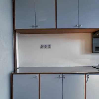 Whole House Customization Wooden Kitchen Cabinets Project Modular Kitchen Units Walnut Texture Wood Kitchen Furniture Design