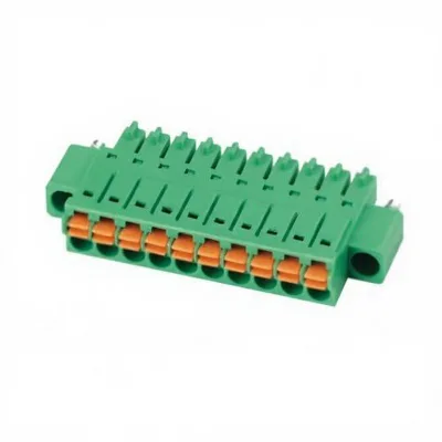 15EDGKNM 3.5/3.81mm Pluggable Male and Female Screwless Terminal Block with Flange 300V 8A