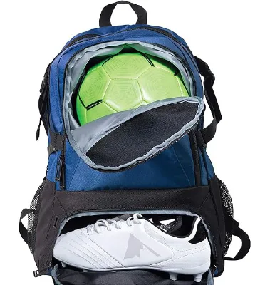 Large Capacity Gym Bag with Ball and Shoe Compartment Soccer Basketball Sports Training Backpack