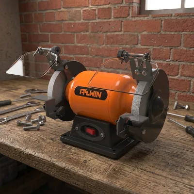 Bench Grinder Low Speed Knife Sharpener Stone Grinding Machine for Chisel Blade Planer Sharpening Electric Bench Grinder