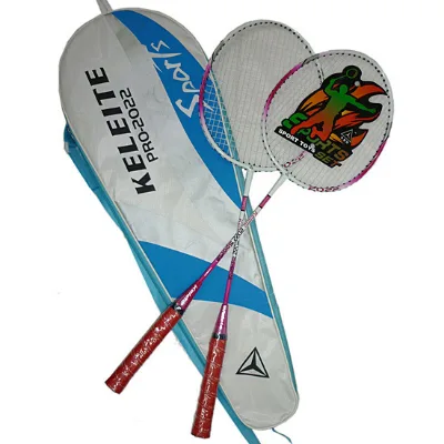 Iron Alloy Badminton Racquet Absorbing Design Outdoor Gym Training Badminton Equipment for Amateur Players