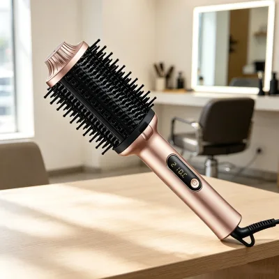 Constant Temperature Hair Comb with 65w Powerful Hair Comb Insulated Outer Cover Household Soft Wave Hairstyle Making Hair Comb