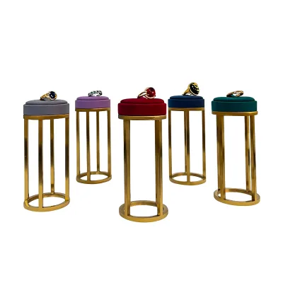 Hot Sale High-End Metal Countertop Jewelry Ring Display Stand China Wholesale Premium Jewelry Display Accessories