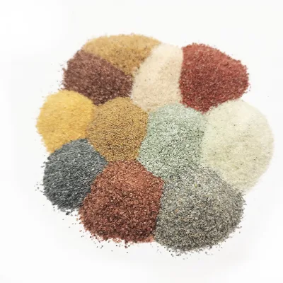 Mixed Color Fine Eco-friendly Resin Manufactured Sand 30-60 Mesh for Epoxy Floor Leveling Ground Support ODM OEM Floating Sand