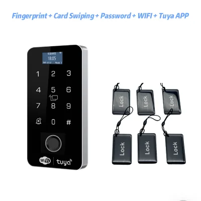 Tuya Metal Casing Access Control System IP65 Waterproof WIFI Fingerprint Remote Unlock Safe Efficient WG26/34 Supported